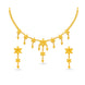 Gold Plated Elegant Floral Motif Necklace Set