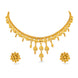 Gold Plated Geometric Filigree Necklace Set