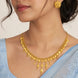 Gold Plated Geometric Filigree Necklace Set