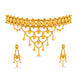 Gold Plated Wedding Chandrika Coin Choker