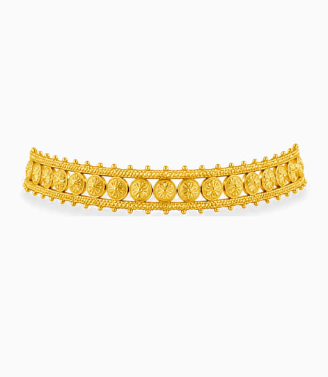 Gold Plated Coin Motif Choker