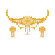 Gold Plated Radial Floral Bloom Choker Set