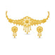 Gold Plated Circular Floral Choker Set