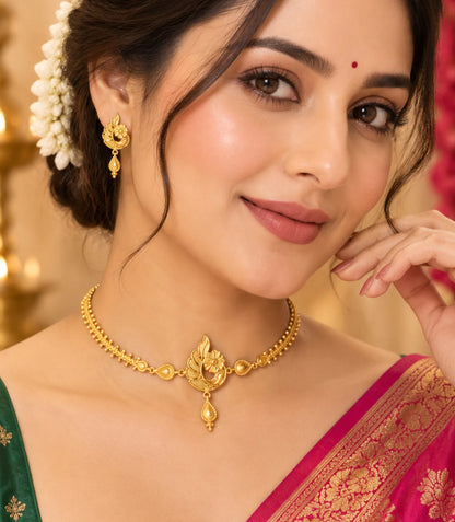 Gold Plated Trendy Choker
