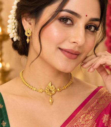 Gold Plated Trendy Choker