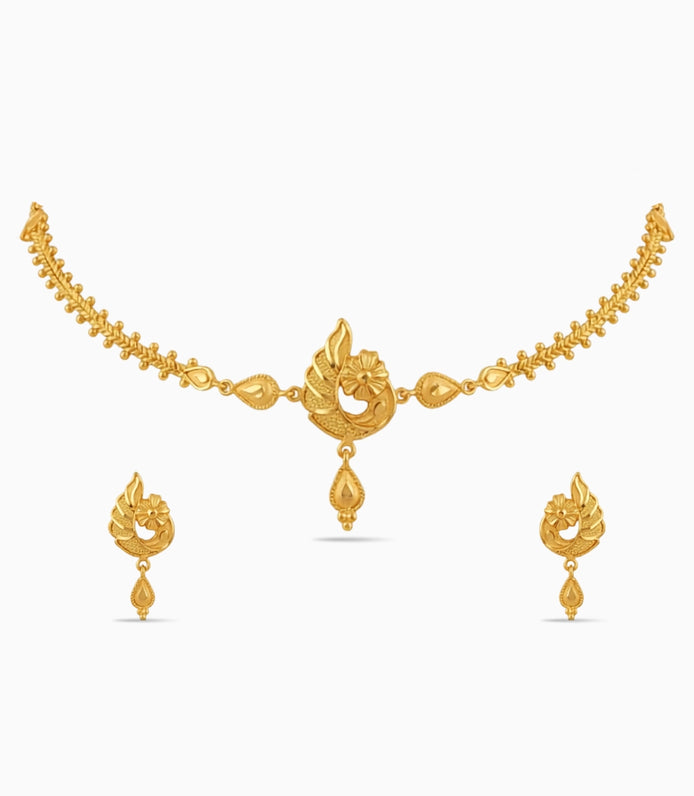 Gold Plated Trendy Choker