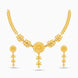 Gold Plated Ethinic Floral Simple Necklace Set