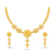 Gold Plated Ethinic Floral Simple Necklace Set