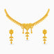 Gold Plated Festive Delicate Leaf Necklace Set