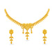 Gold Plated Festive Delicate Leaf Necklace Set
