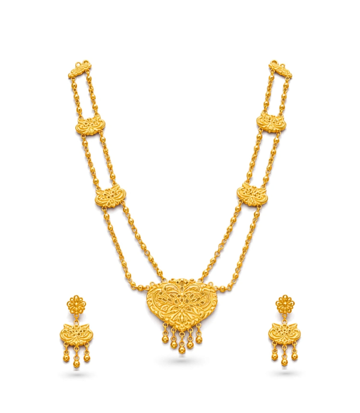 Gold Plated Royal Layered Necklace