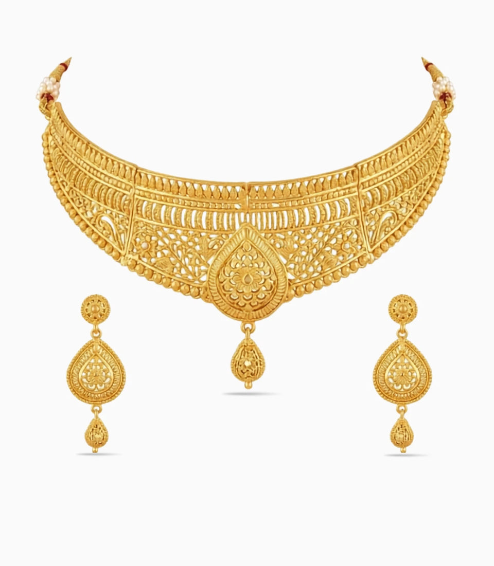 Gold Plated Wedding Heritage Choker
