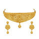 Gold Plated Wedding Floral Filigree Choker