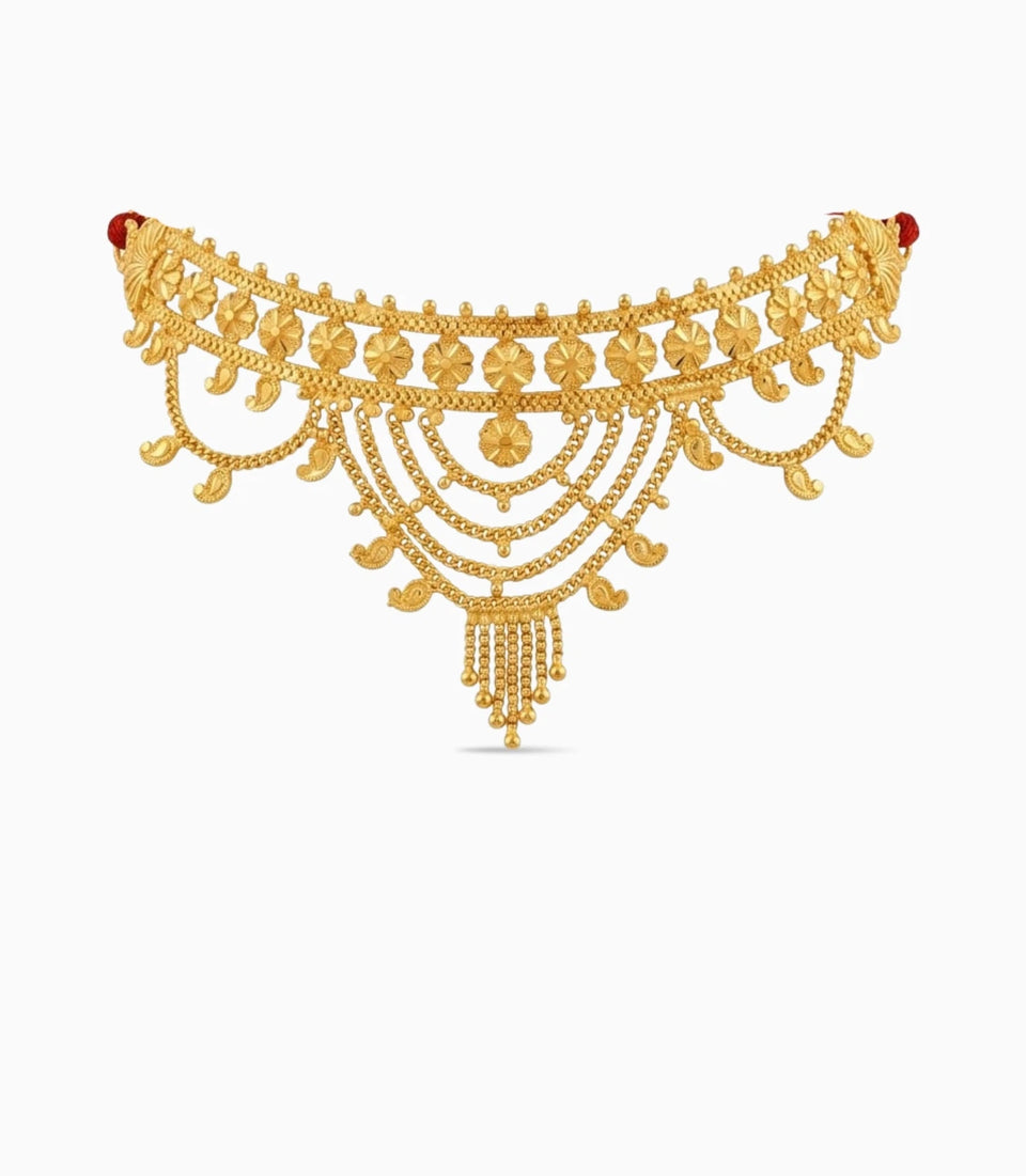 Gold Plated Bridal Choker Choker