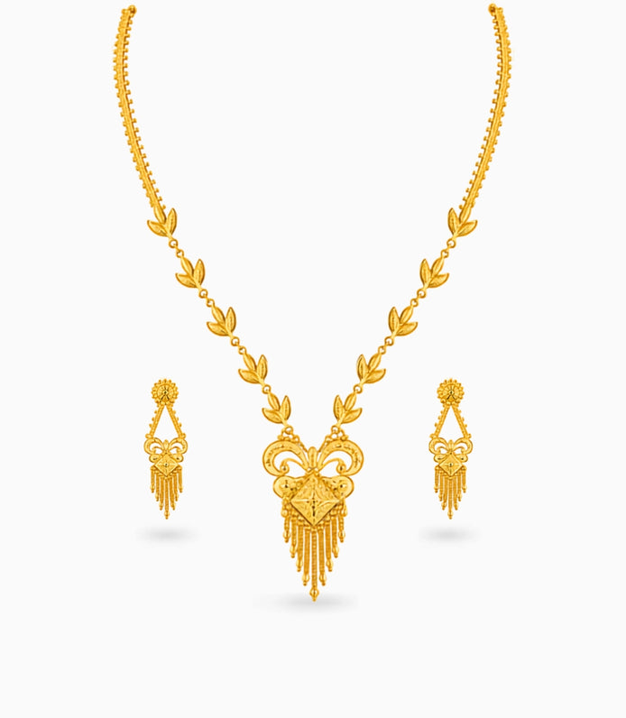 Gold Plated Delicate Long Necklace