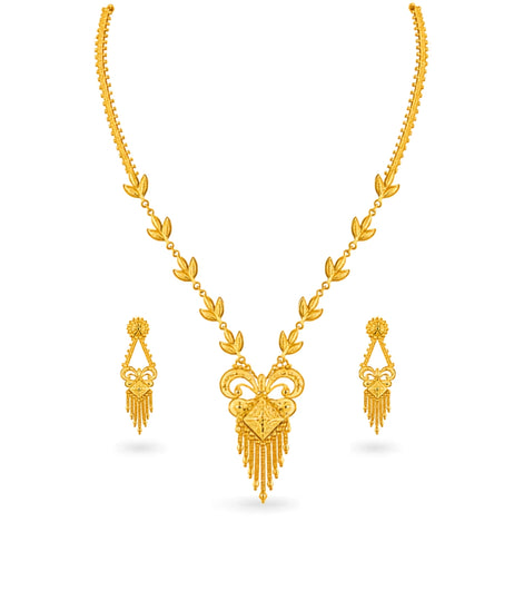 Gold Plated Delicate Long Necklace