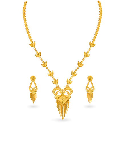 Gold Plated Delicate Long Necklace