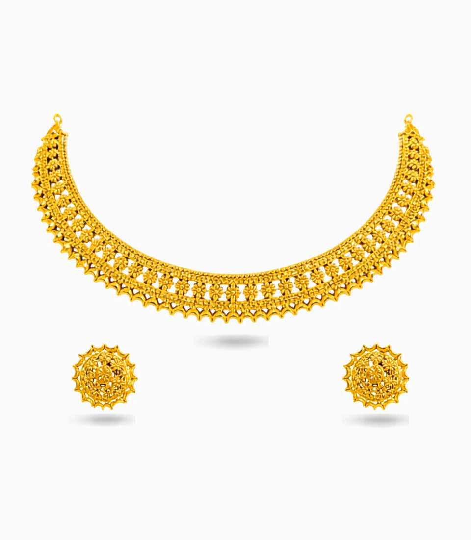 Gold Plated Ethnic Necklace Set