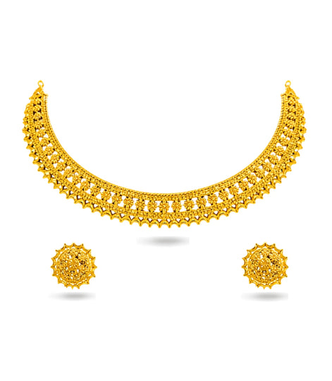 Gold Plated Ethnic Necklace Set