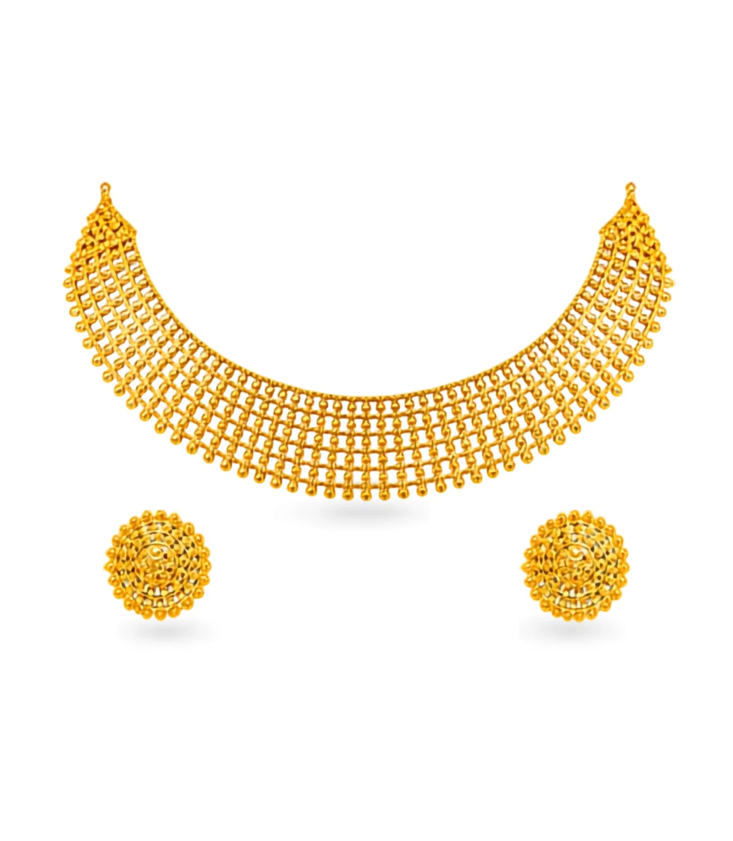 Gold Plated Statement Necklace Set