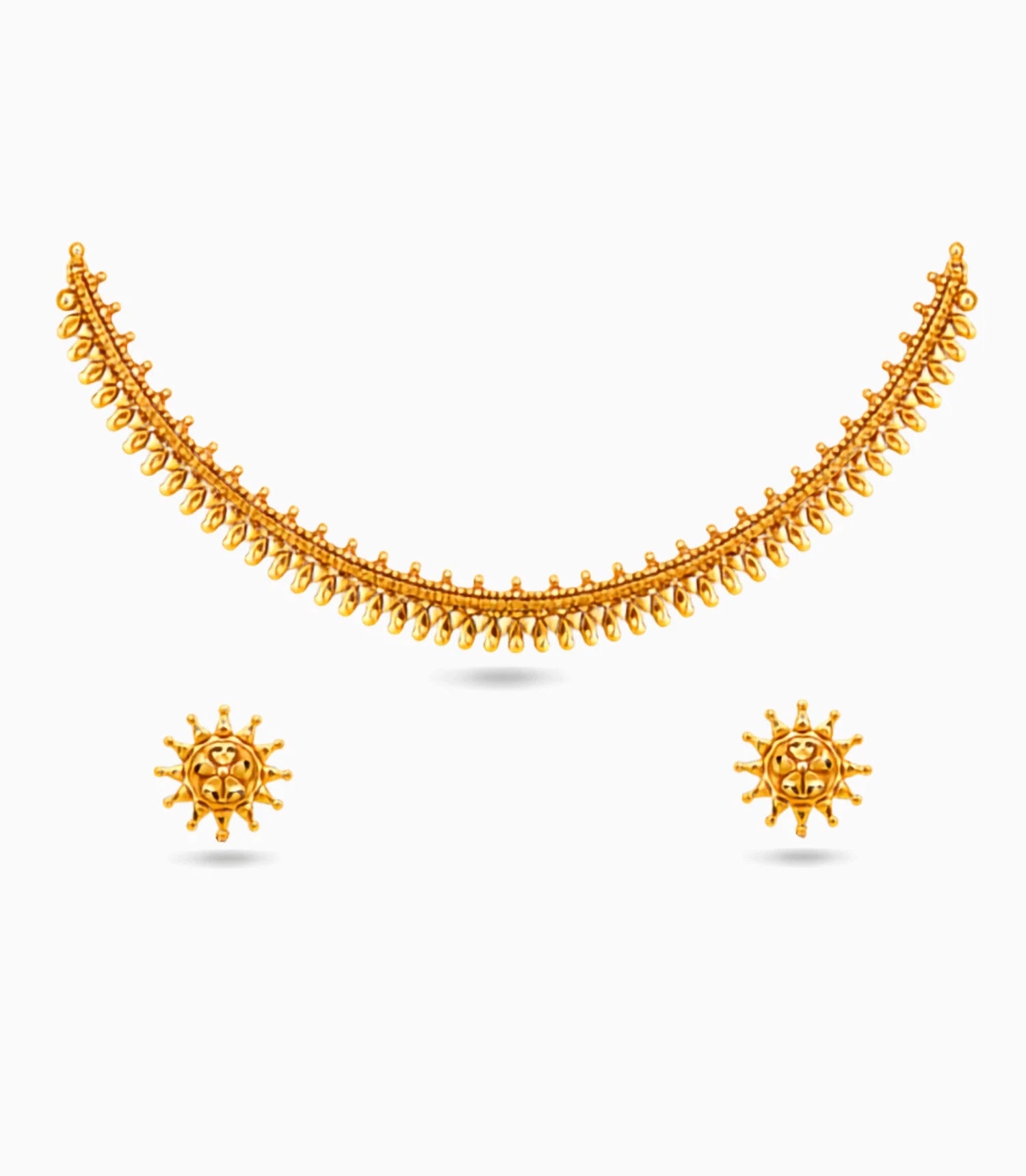 Gold Plated Minimal Necklace Set