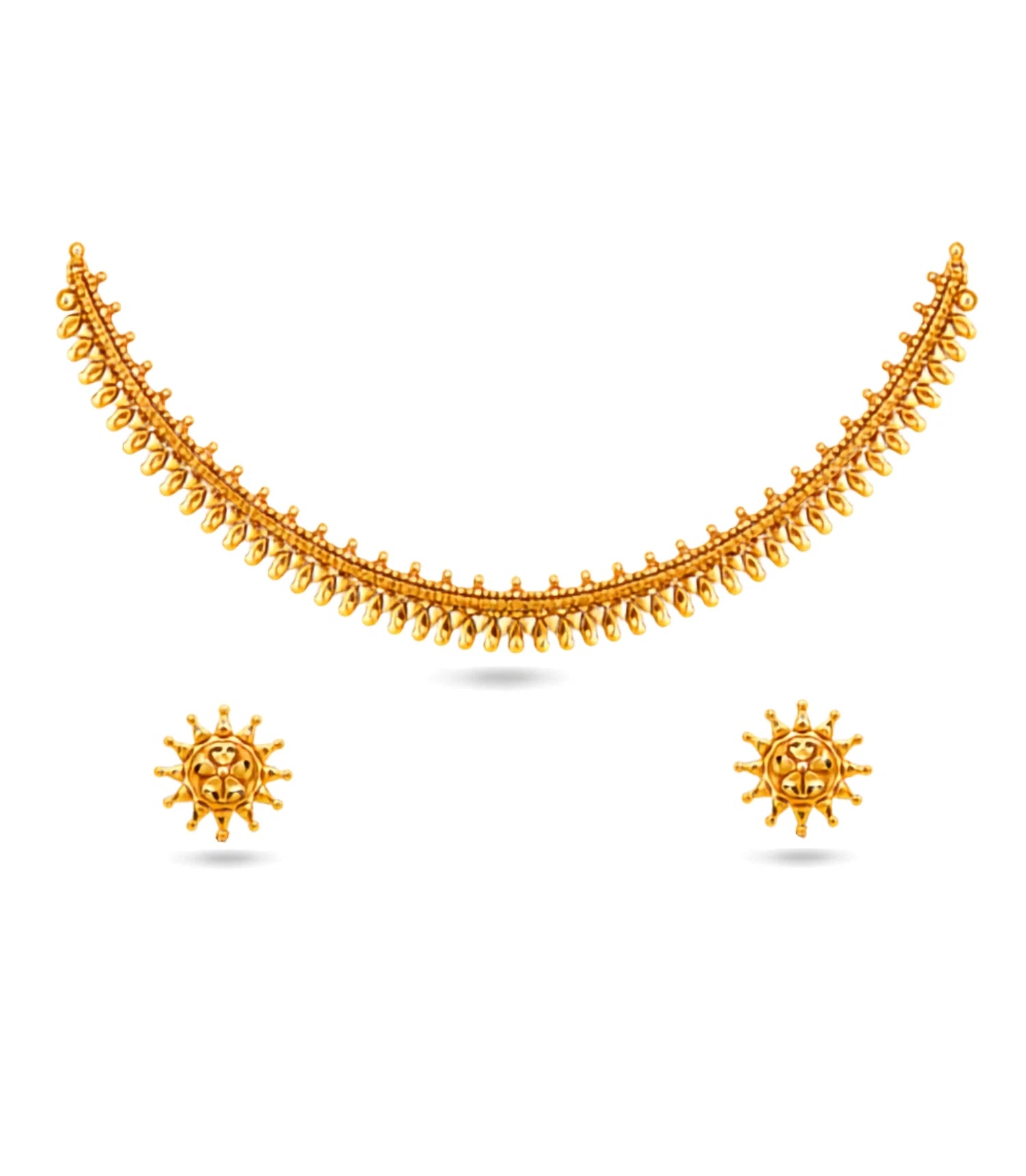 Gold Plated Minimal Necklace Set