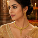 Gold Plated Delicate Floral Leaf Necklace Set