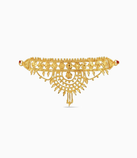 Gold Plated Sophisticated Floral Choker