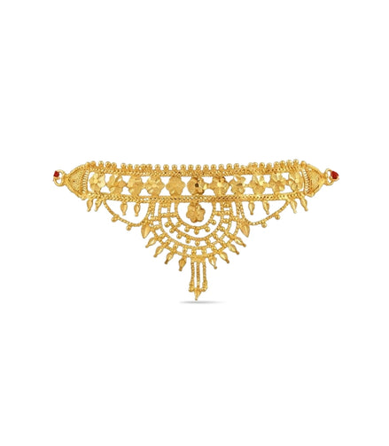 Gold Plated Sophisticated Floral Choker