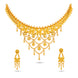 Gold Plated Floral Touch Necklace Set