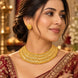 Gold Plated Royal Scallop Cascade Necklace Set