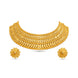 Gold Plated Royal Scallop Cascade Necklace Set
