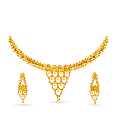 Gold Plated Festive Coin Heritage Necklace Set
