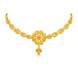 Gold Plated Radiating Floral Choker Set