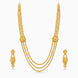 Gold Plated Wedding Layered Long Necklace