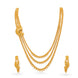 Gold Plated Bridal Layered Necklace