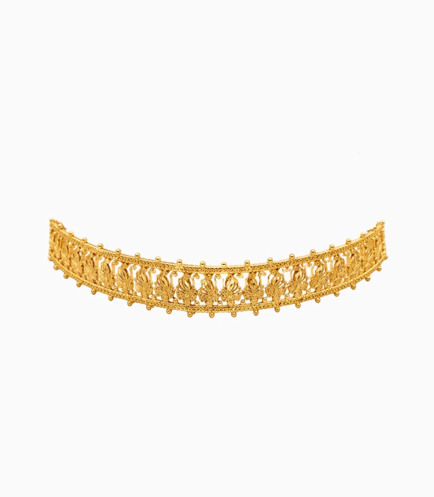 Gold Plated Wedding Floral Choker