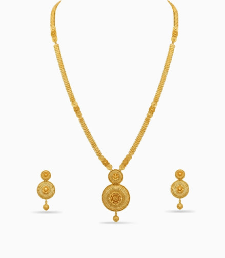 Gold Plated Grand Long Necklace