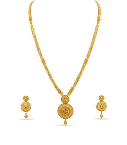 Gold Plated Grand Long Necklace