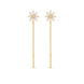 Gold Plated Blossoms Sui Dhaga Earrings