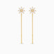 Gold Plated Blossoms Sui Dhaga Earrings
