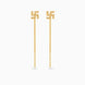 Gold Plated Delicate Sui Dhaga Earrings