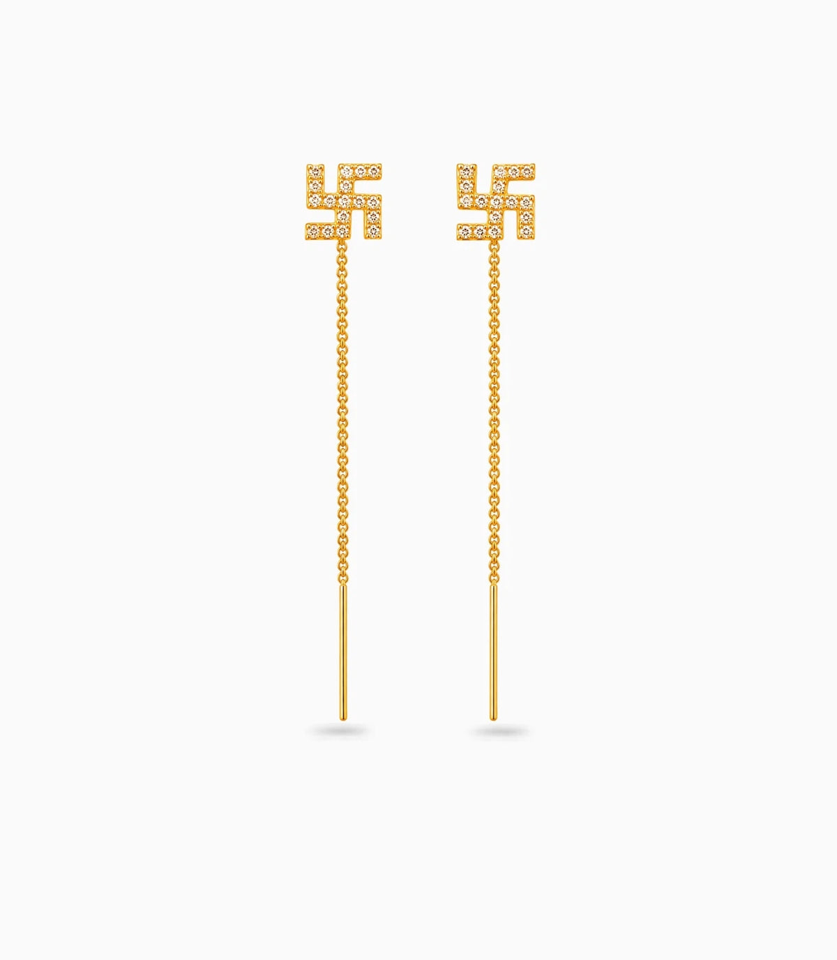 Gold Plated Delicate Sui Dhaga Earrings
