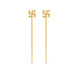 Gold Plated Delicate Sui Dhaga Earrings