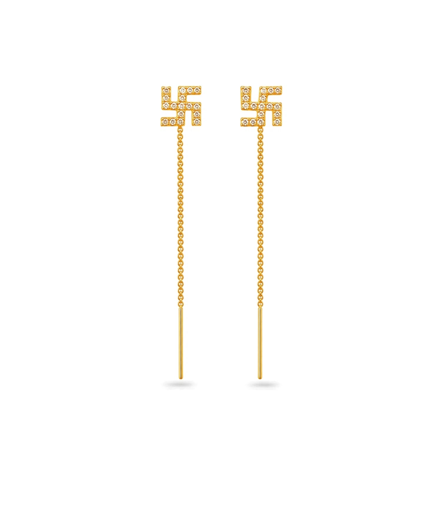 Gold Plated Delicate Sui Dhaga Earrings