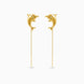 Gold Plated Dolphin Design Sui Dhaga Earrings