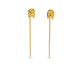 Gold Plated Spiritual Symbolic Sui Dhaga Earrings