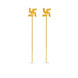 Gold Plated Swastik Divine Sui Dhaga Earrings