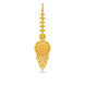 Gold Plated Radiating Peacock Feather Maang Tika