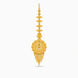 Gold Plated Embossed Floral Mandala Maang Tika